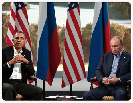 Барак Обама і Володимир Путін